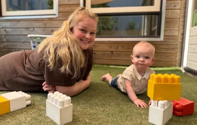 Nena is pedagogisch professional op de babygroep