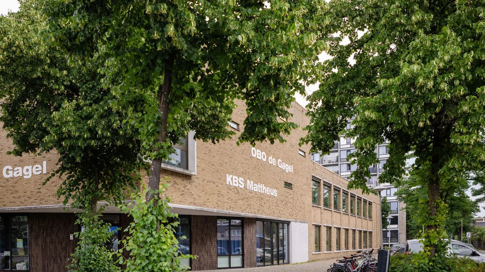 Buitenkant van PO Mattheus in Utrecht van Kind&co ludens