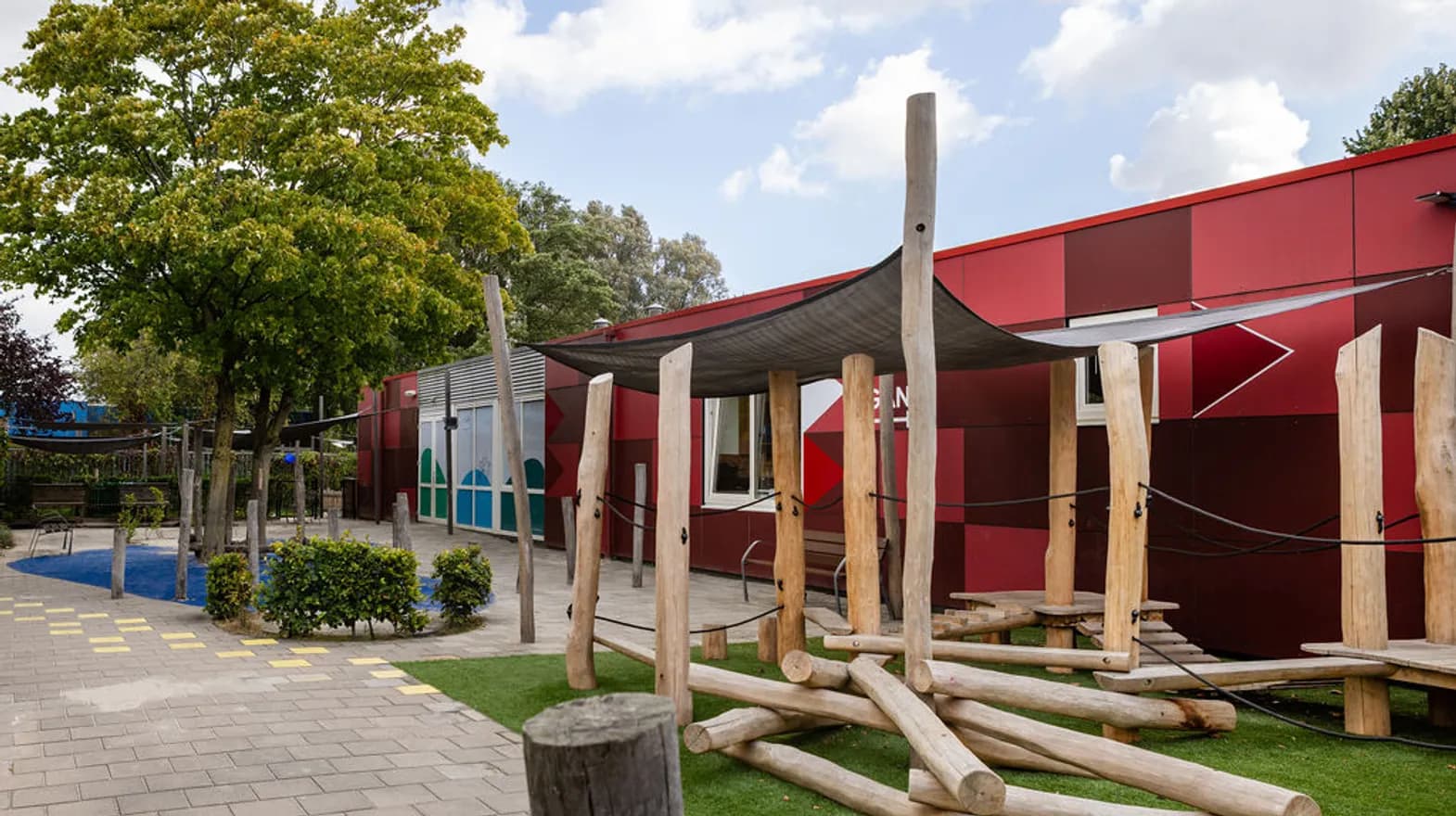 Buitenruimte KDV Kwibus Maarssen Kind&co ludens