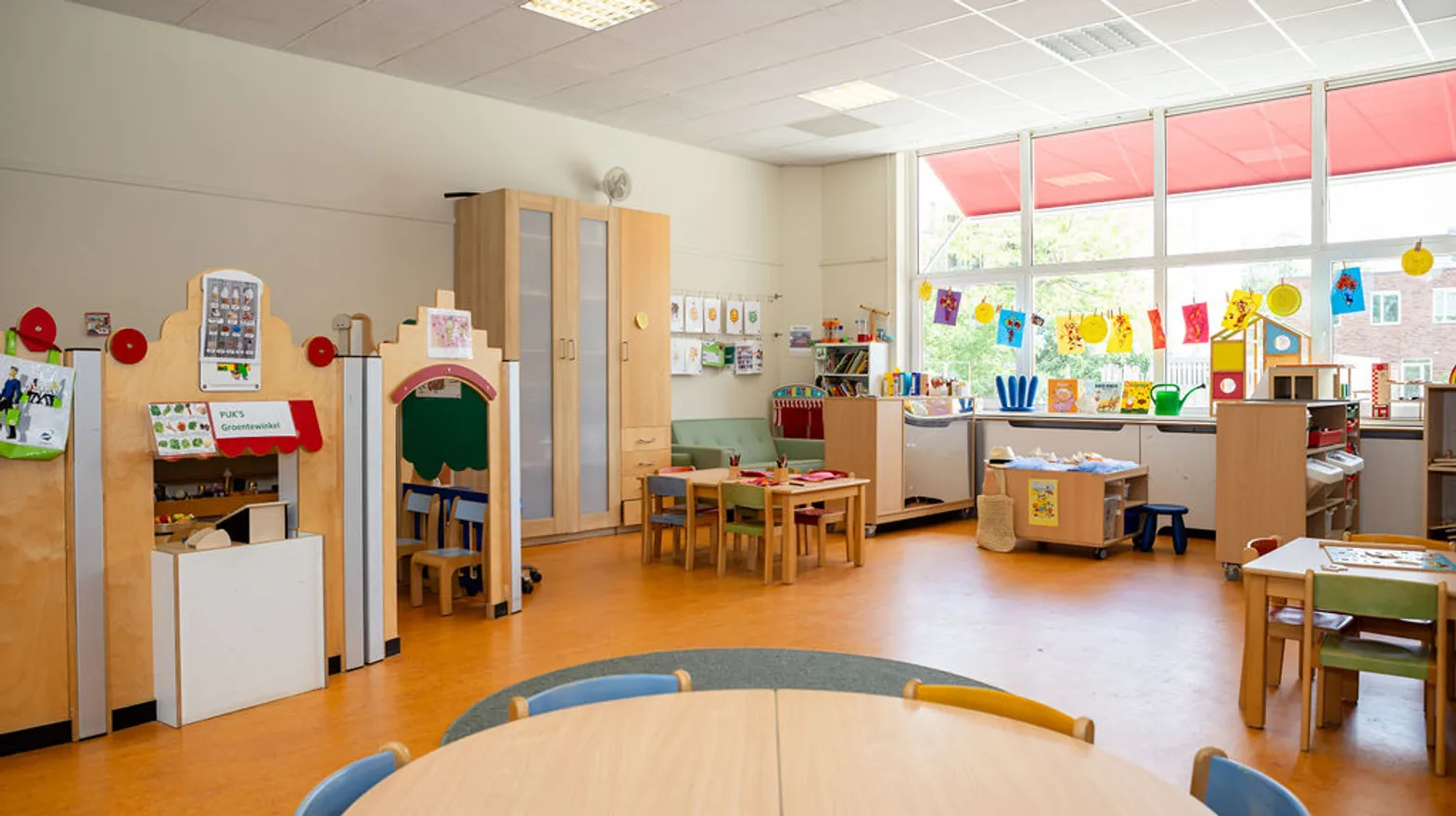 De groepsruimte van peuteropvang Puk, kinderopvang Kind&co Ludens