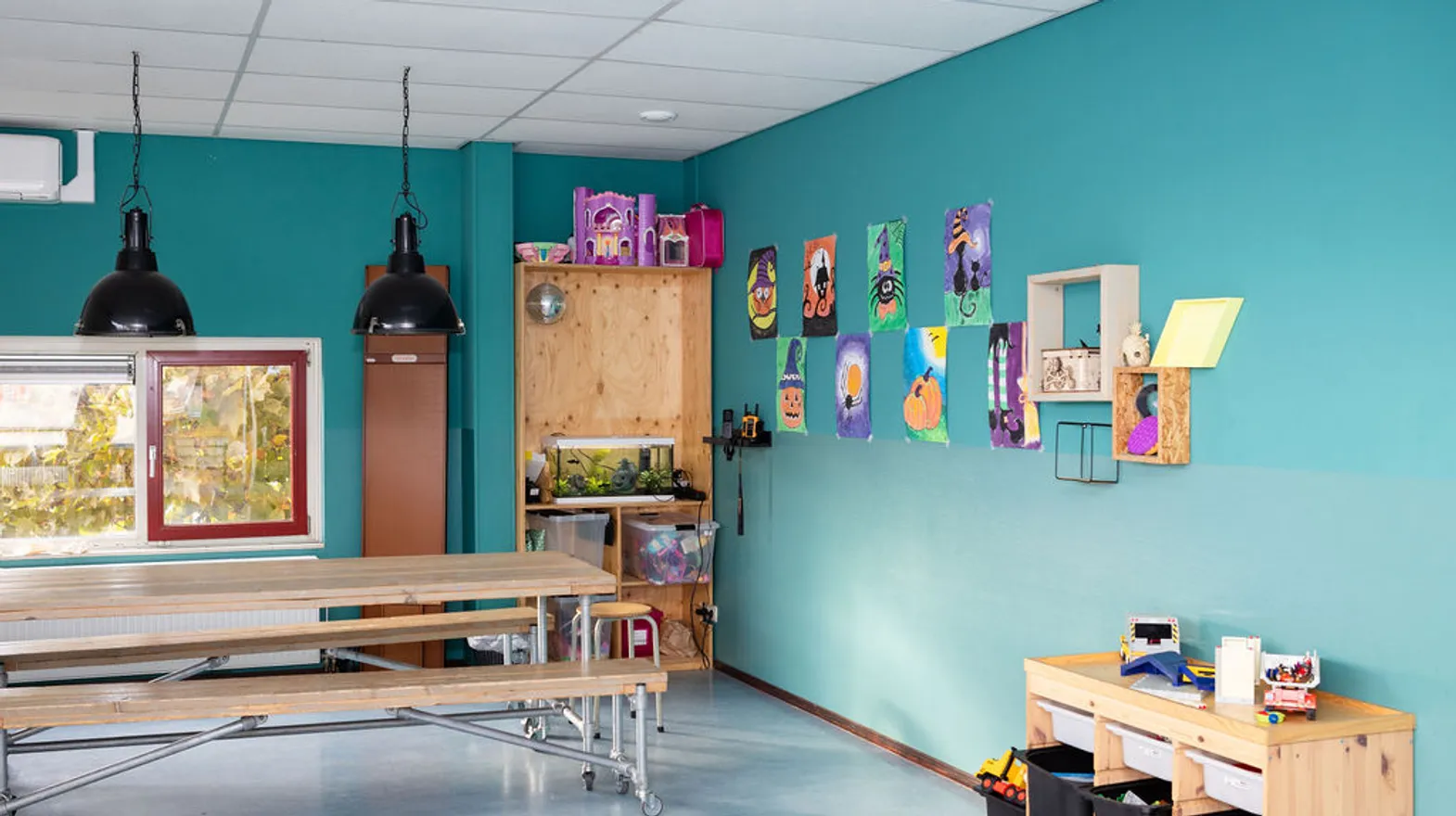 Binnenruimte BSO Touwladder Wilnis Kind&co ludens