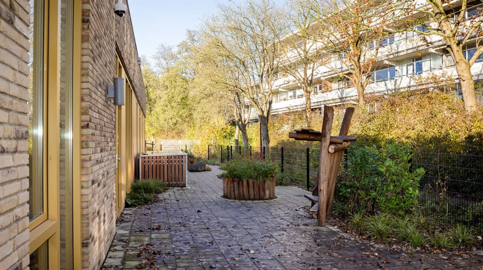 Buitenruimte van KDV Avonturijn in Mijdrecht Kind&co ludens