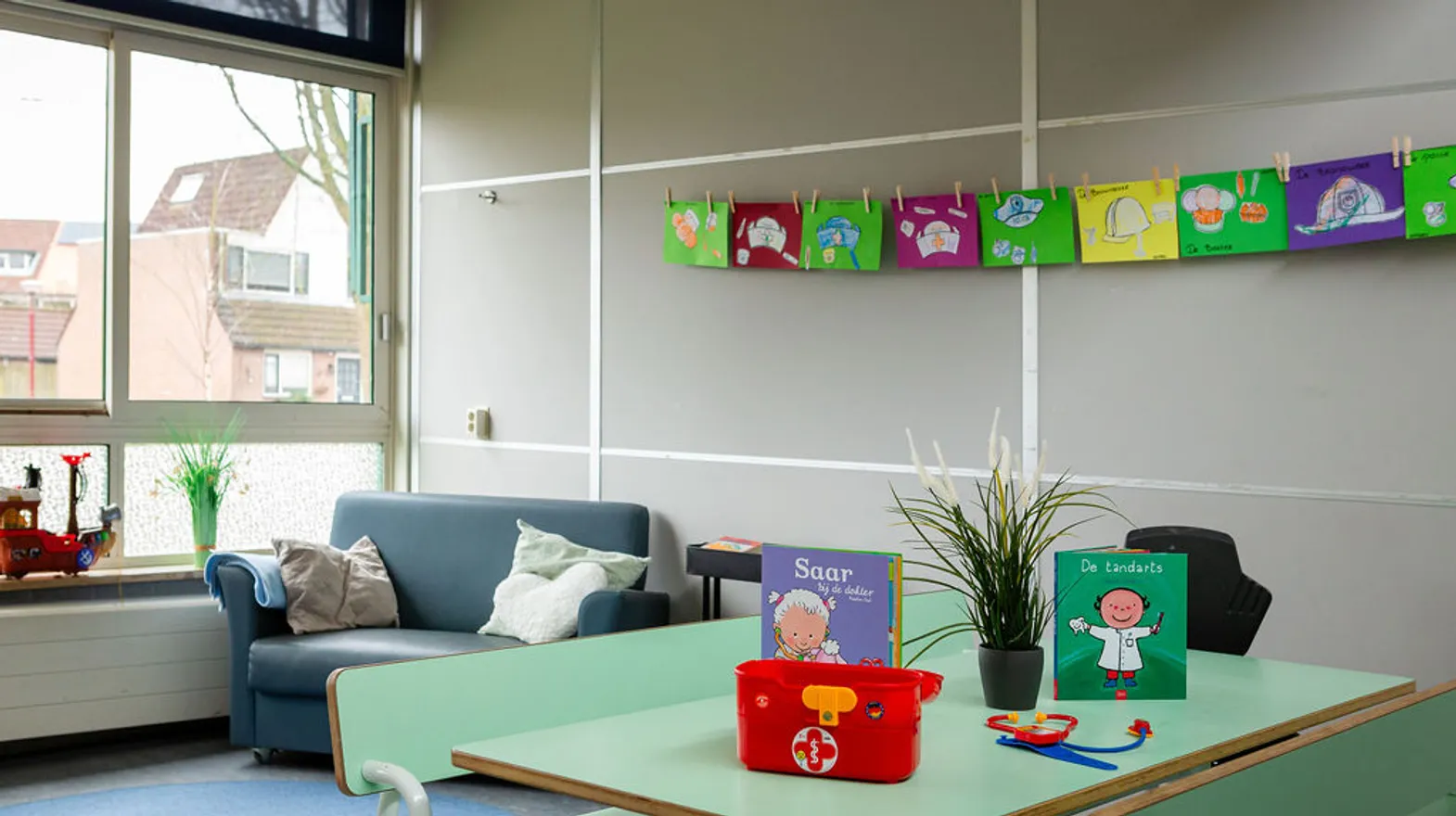 De groepsruimte van peuteropvang waterwereld bij kinderopvang Kind&co Ludens