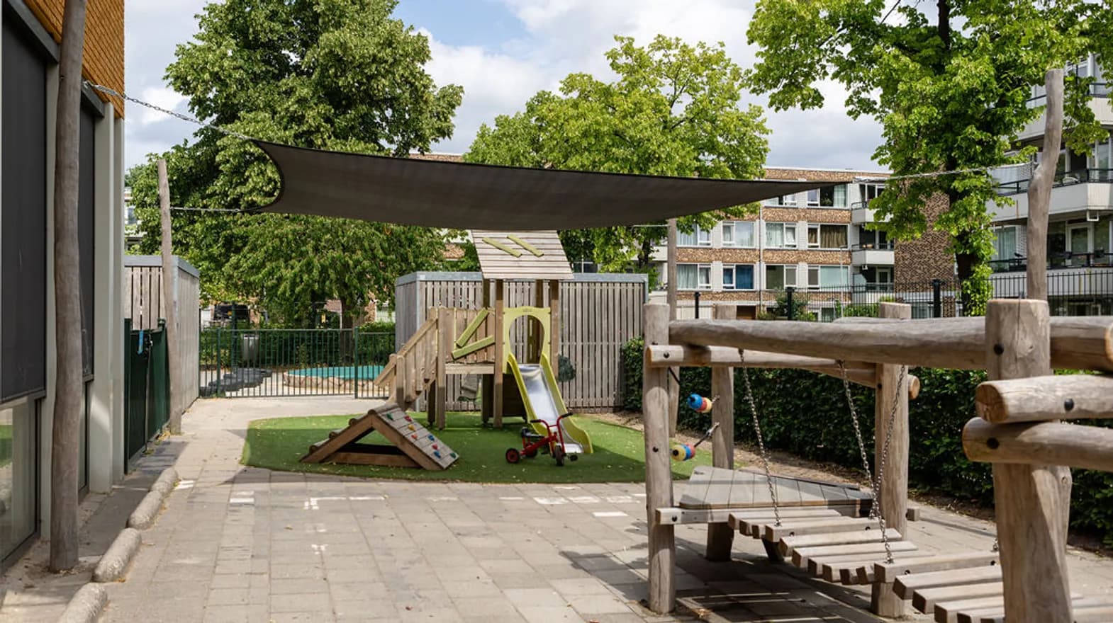 Buitenruimte van PO Marcus Kind&co ludens