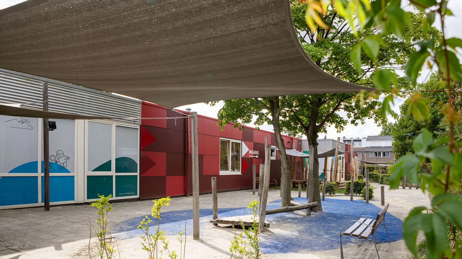 Buitenruimte KDV Kwibus Maarssen Kind&co ludens