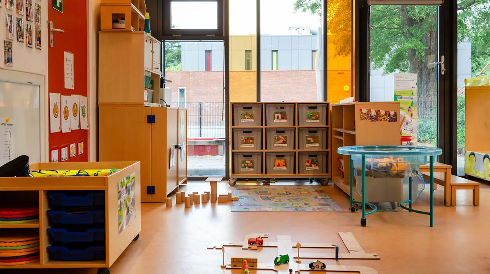 De groepsruimte met bouwhoek bij peuteropvang Schateiland bij kinderopvang Kind&co Ludens