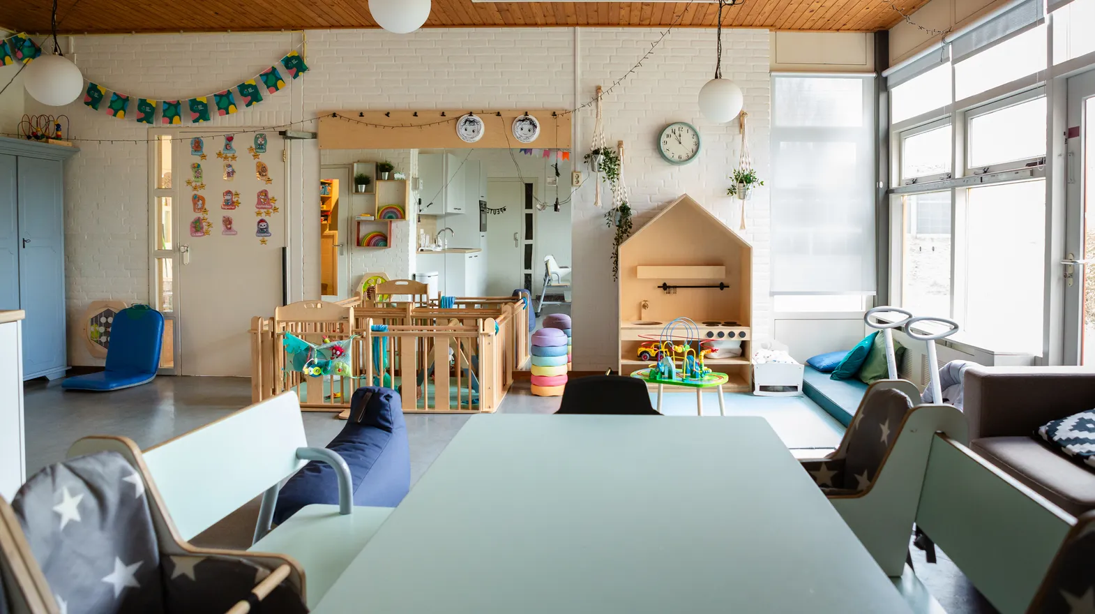 De groepsruimte van kinderdagverblijf Kruimeltje, kinderopvang Kind&co ludens