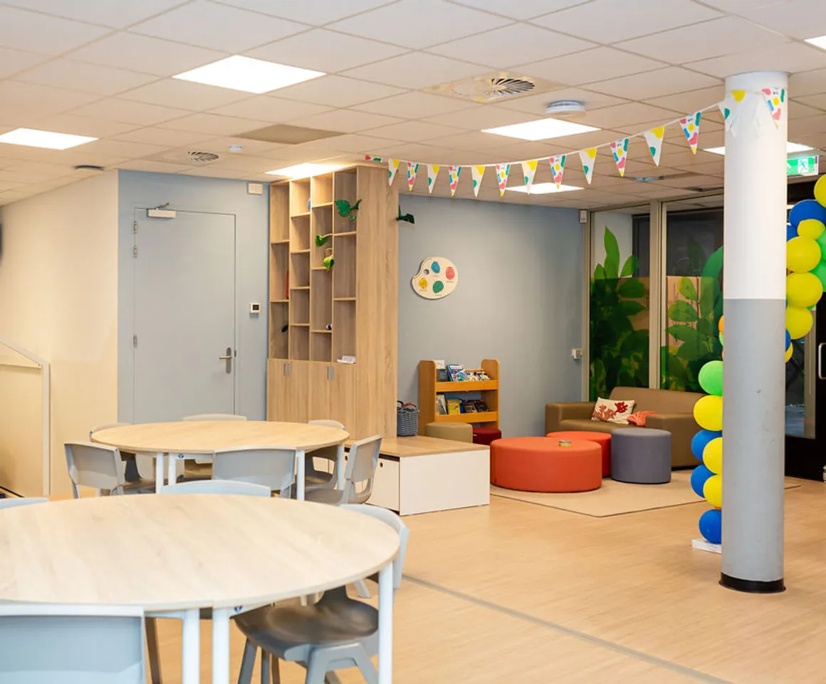 Binnenruimte BSO Achtbaan Utrecht Kind&co ludens