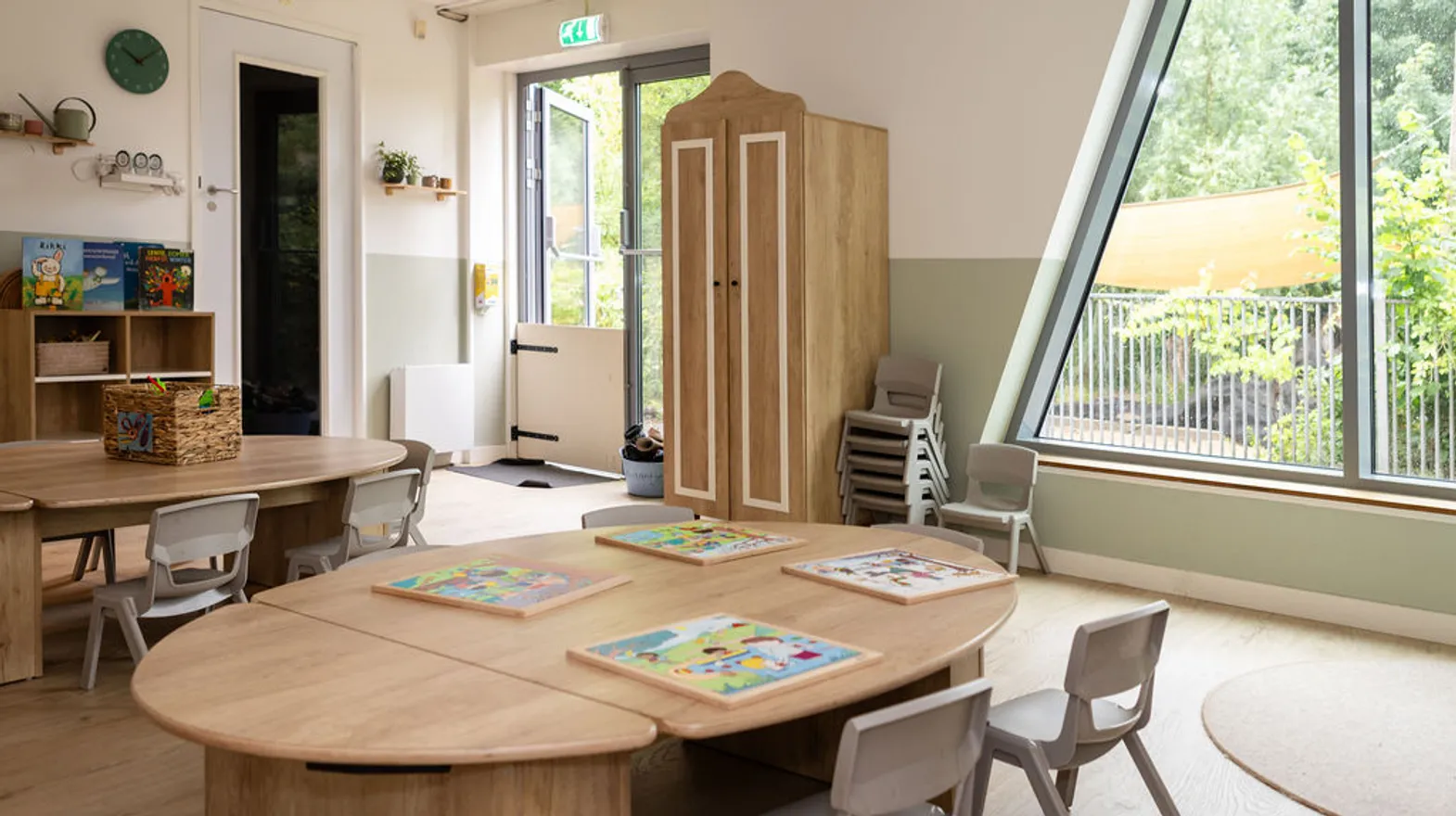 De groepsruimte van kinderdagverblijf Mus en Mees, kinderopvang Kind&co Ludens