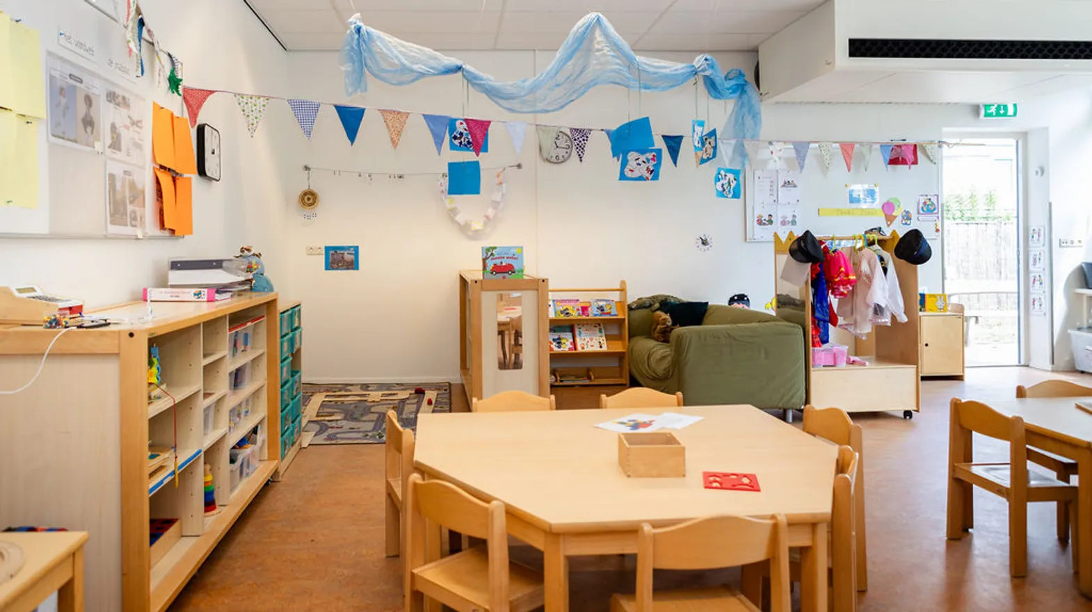 De groepsruimte van peuteropvang Kaleidoskoop Columbus, kinderopvang Kind&co Ludens