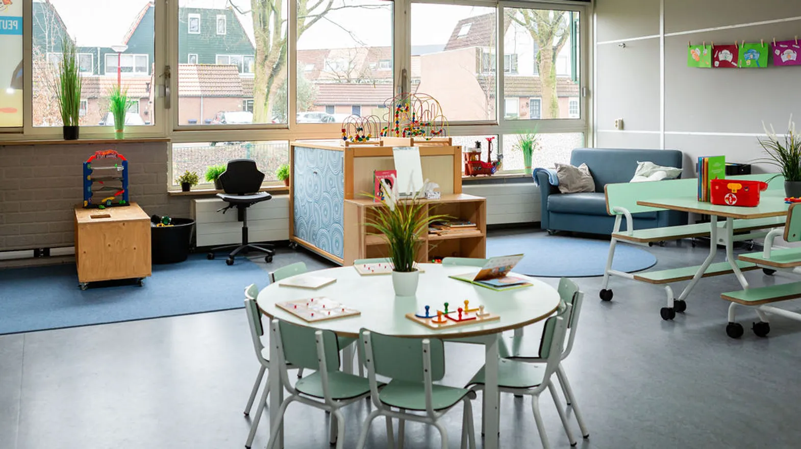 De groepsruimte van peuteropvang waterwereld bij kinderopvang Kind&co Ludens