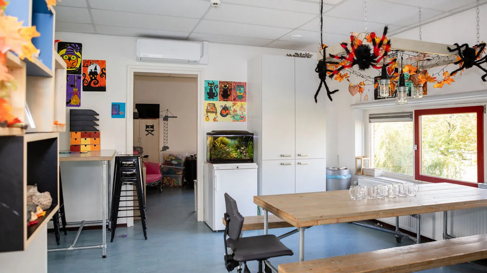 Binnenruimte BSO Touwladder Wilnis Kind&co ludens