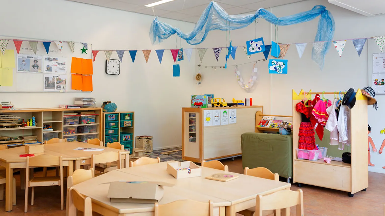 De groepsruimte van peuteropvang Kaleidoskoop Columbus, kinderopvang Kind&co Ludens