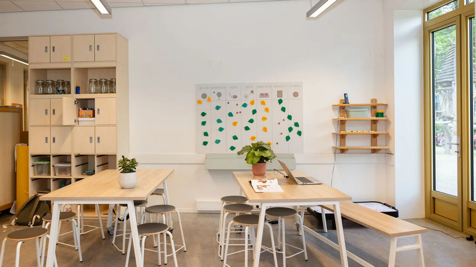 De groepsruimte van buitenschoolse opvang Montessori Oog in Al, kinderopvang Kind&co Ludens