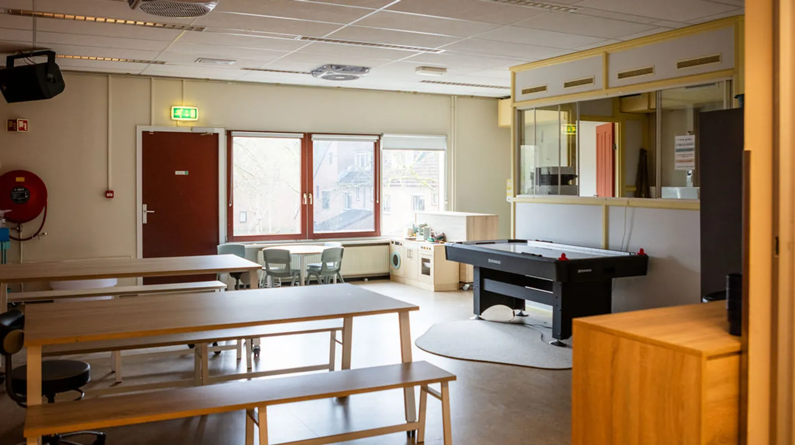 Binnenruimte van BSO Ark in Zuid, Kind&co ludens