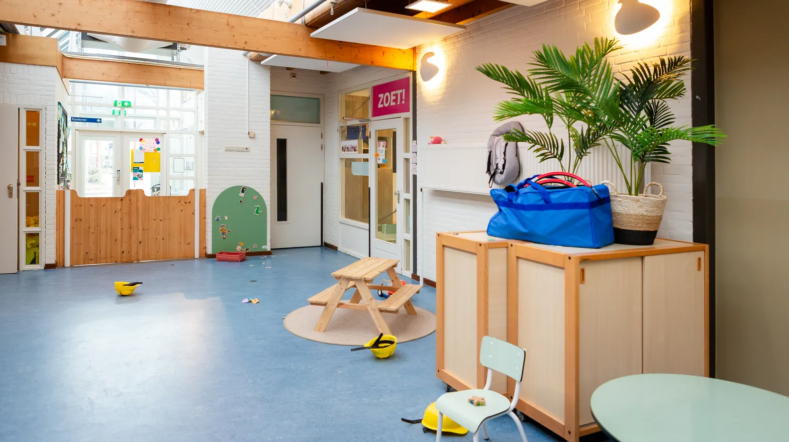 De speelhal bij kinderdagverblijf Kruimeltje, kinderopvang Kind&co ludens