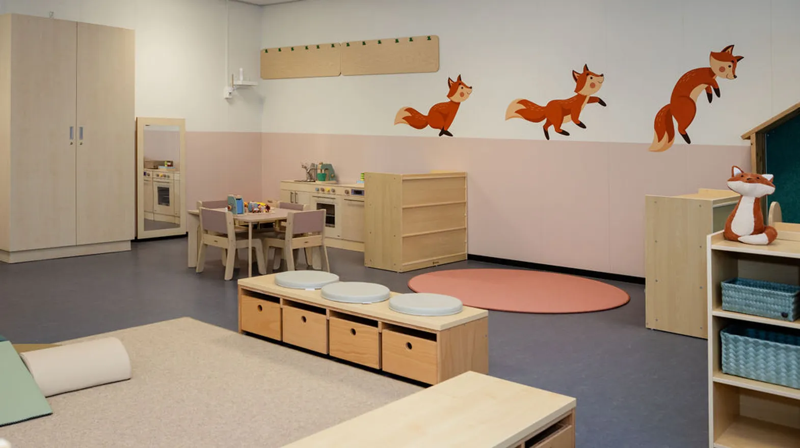 Binnenruimte van KDV Beweegbende, Kind&co ludens