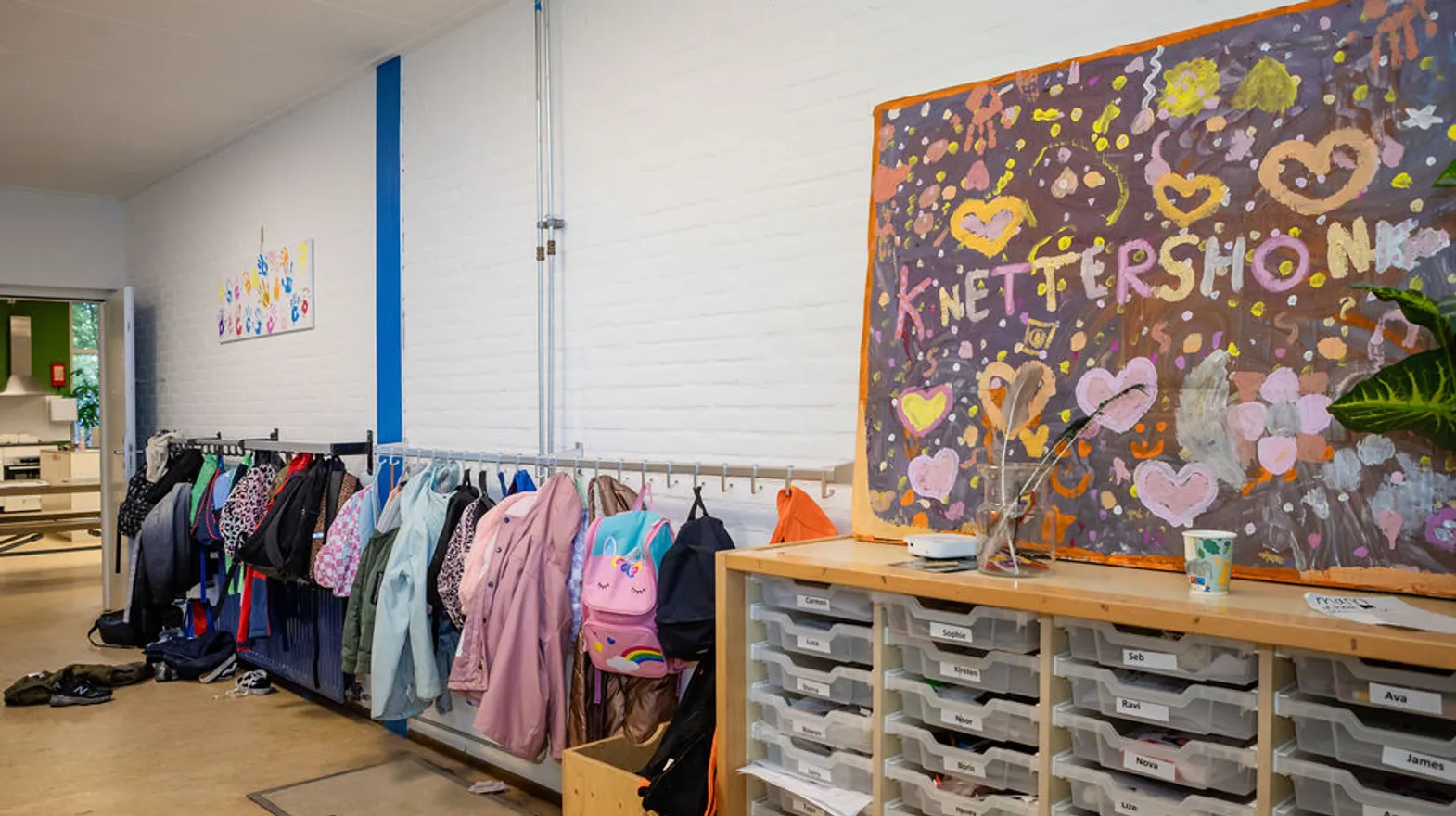 Gang binnenruimte BSO Knettershonk Maarssen Kind&co ludens