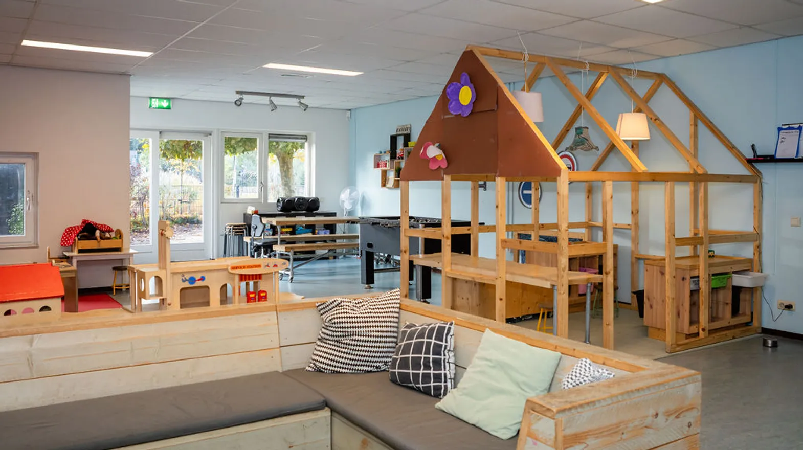 Binnenruimte BSO Touwladder Wilnis Kind&co ludens