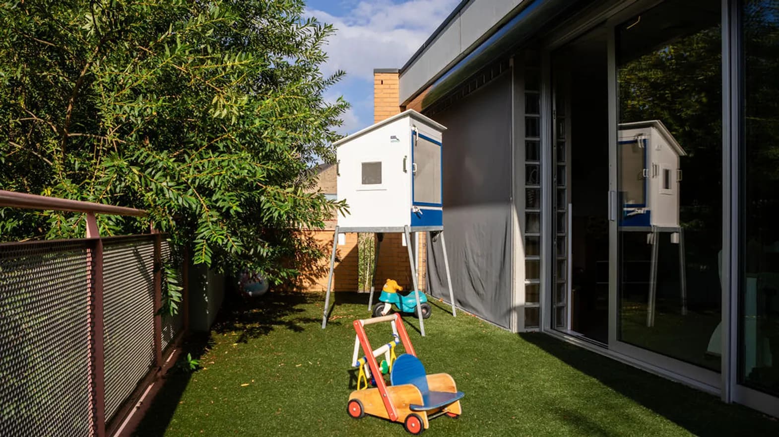 Buitenruimte KDV Harlekijn Utrecht Kind&co ludens