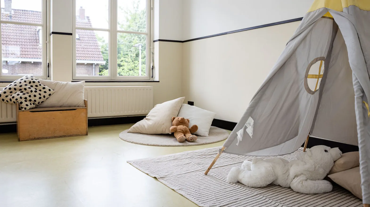Binnenruimte van BSO Pebbles, Kind&co ludens