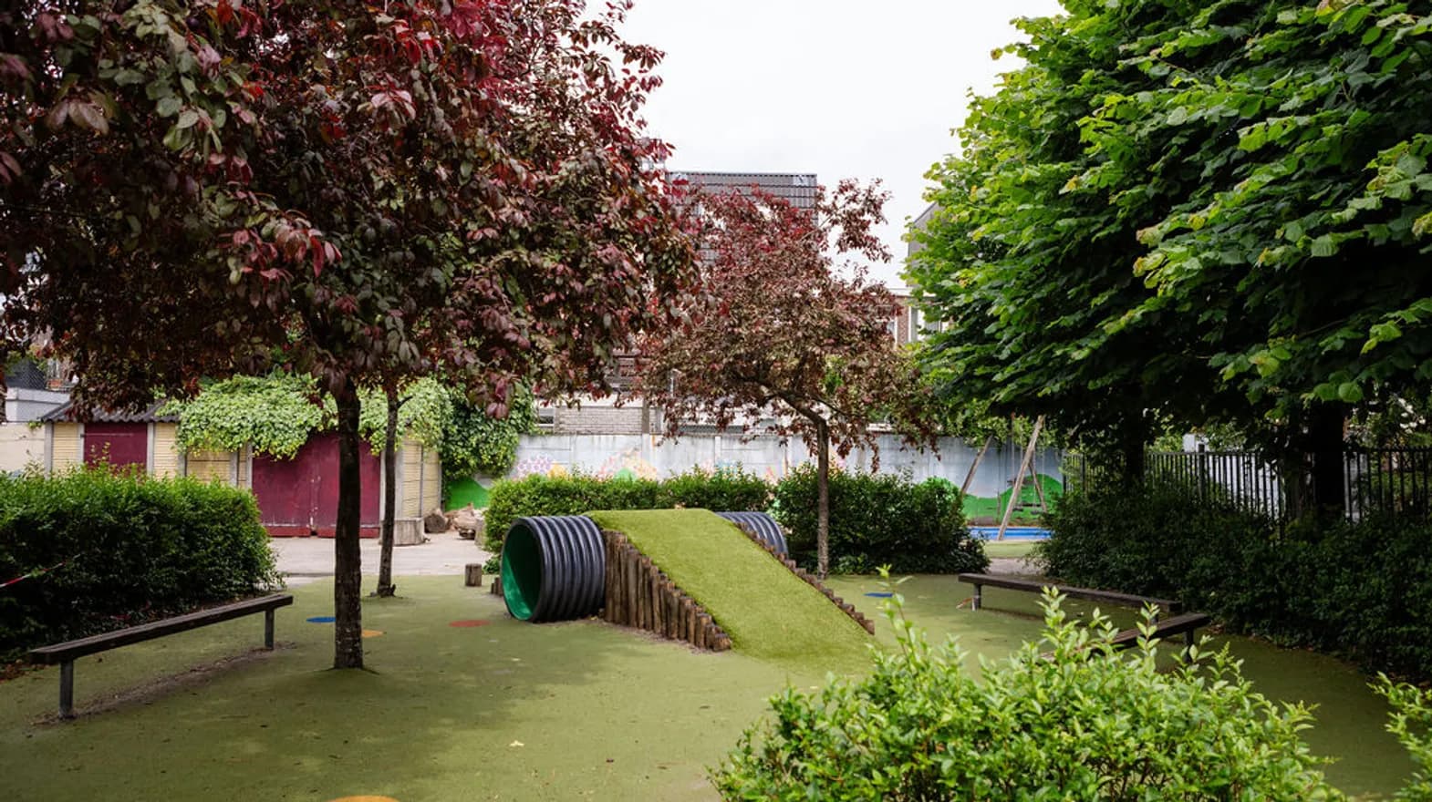 Het buitenspeelplein van buitenschoolse opvang Dwars, kinderopvang Kind&co ludens