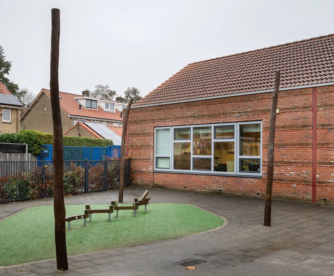 Buitenruimte van KDV Zeesterren, Kind&co ludens