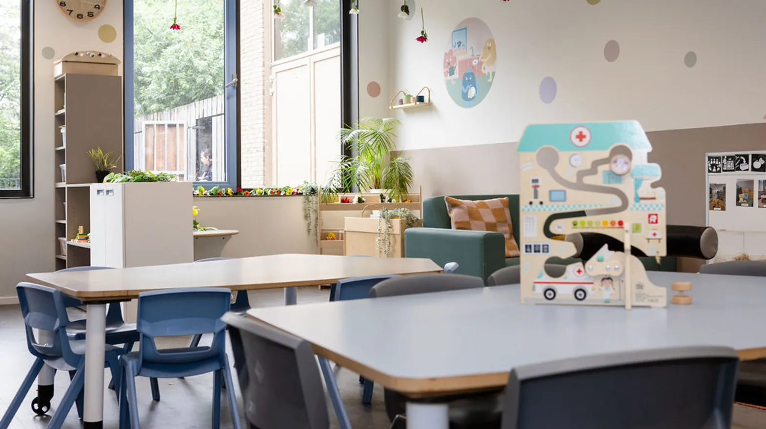 De groepsruimte van peuteropvang Teun bij kinderopvang Kind&co Ludens