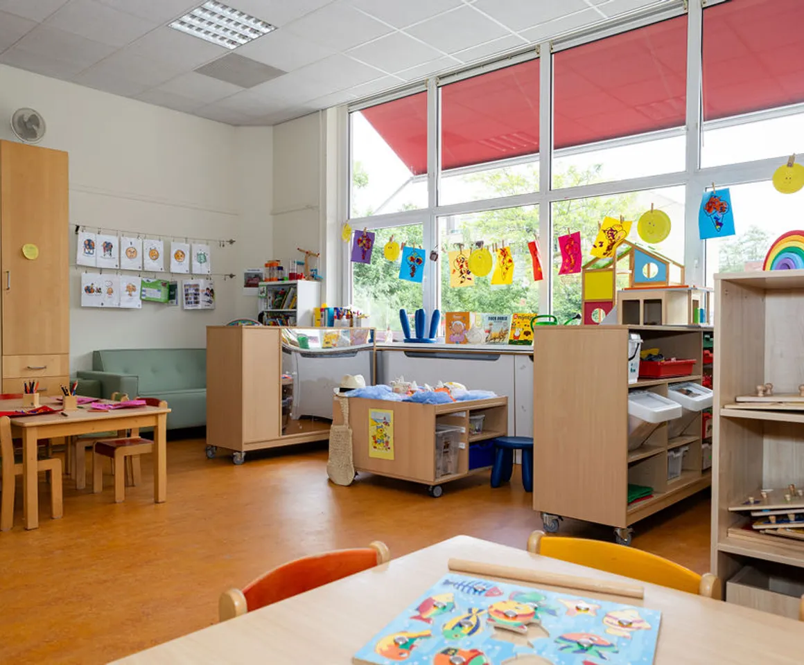 De groepsruimte van peuteropvang Puk, kinderopvang Kind&co Ludens
