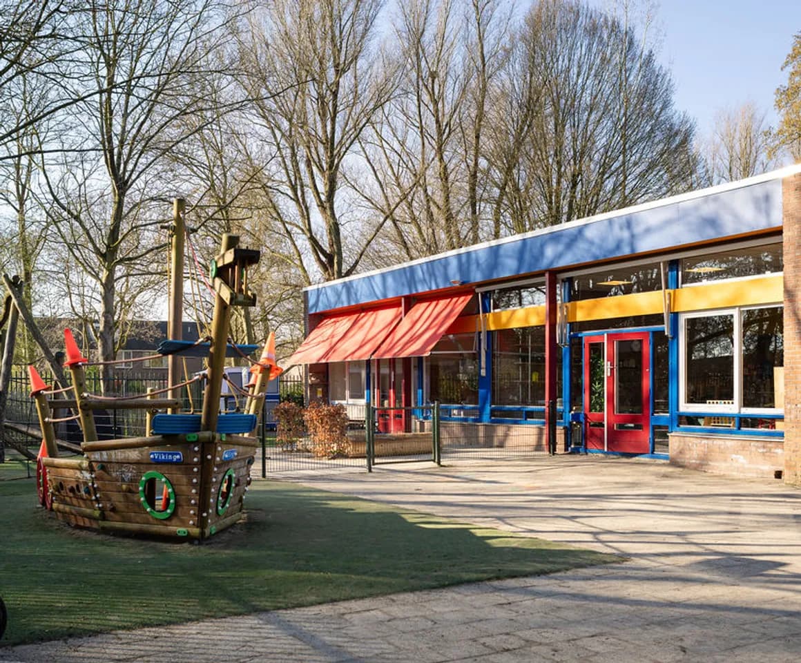 Buitenruimte van KDV De Cirkel, Kind&co ludens
