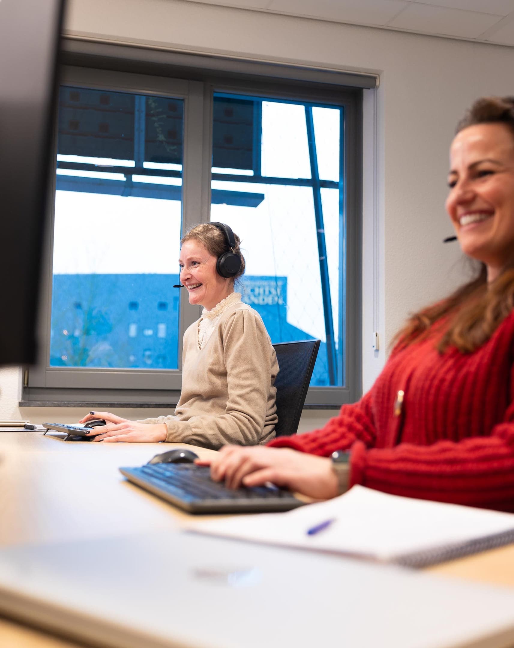 Collega's op onze klantenservice