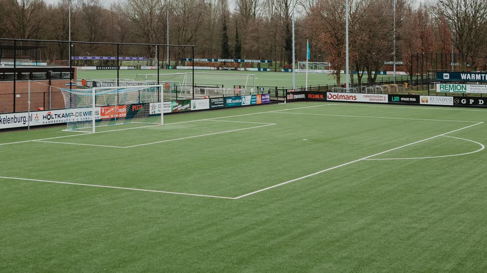 De sportvelden van Sport BSO Bikkels bij kinderopvang Kind&co Ludens