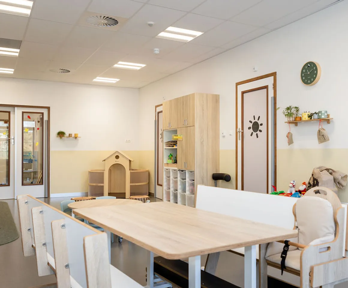 Binnenruimte van KDV Avonturijn in Mijdrecht Kind&co ludens