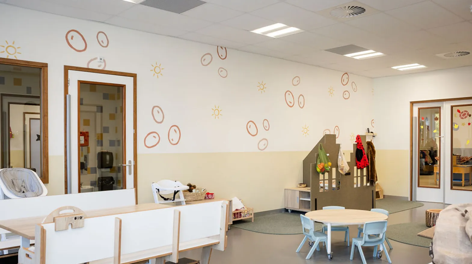 Binnenruimte van KDV Avonturijn in Mijdrecht Kind&co ludens