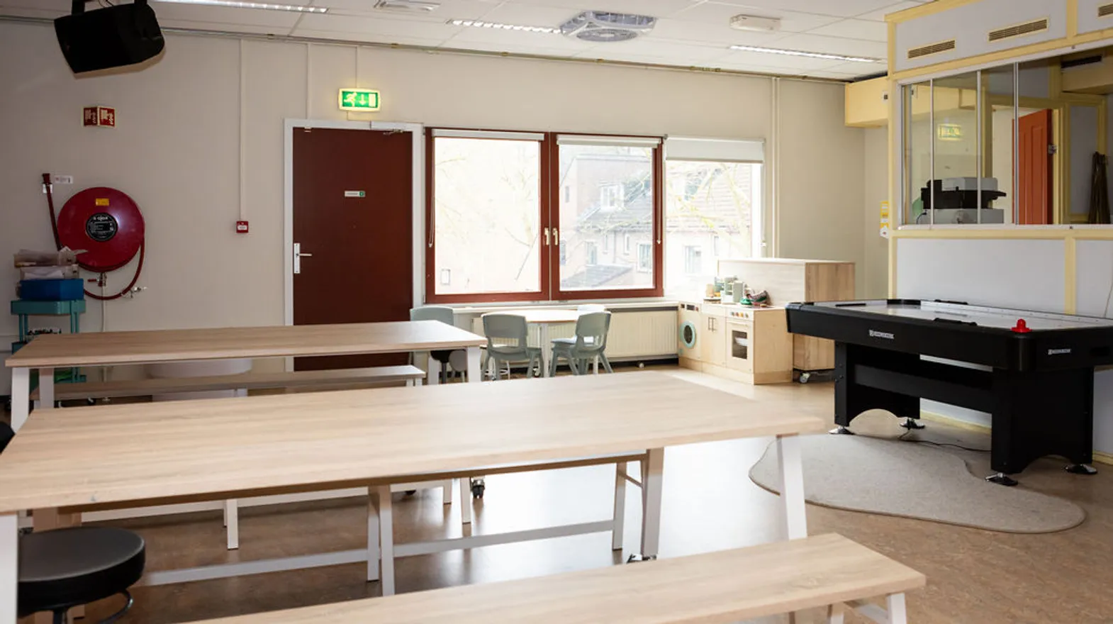 Binnenruimte van BSO Ark in Zuid, Kind&co ludens