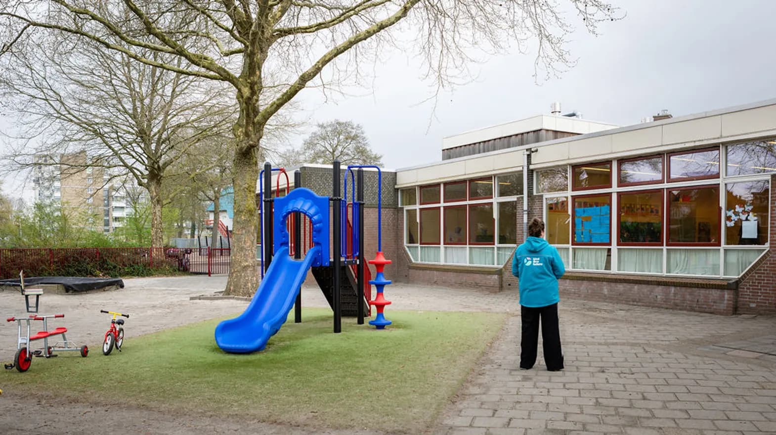 Buitenruimte van BSO Ark in Zuid, Kind&co ludens