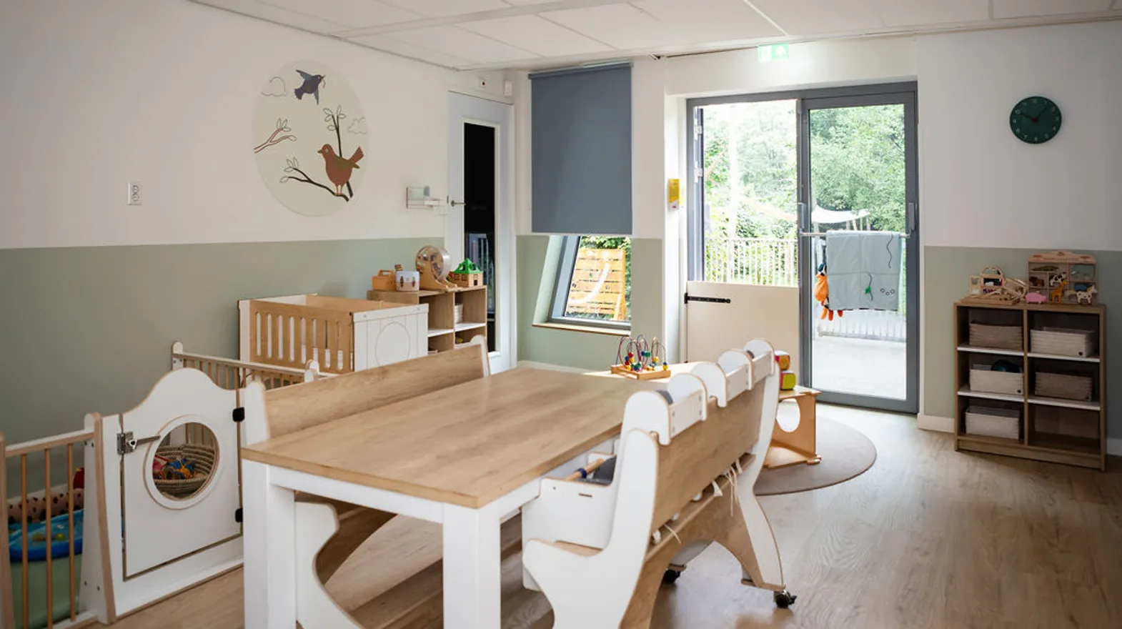 De groepsruimte van kinderdagverblijf Mus en Mees, kinderopvang Kind&co Ludens