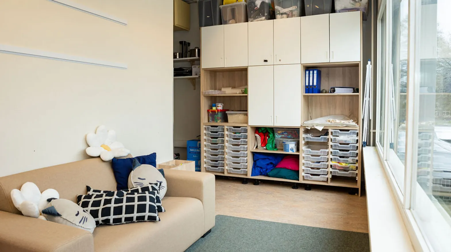 Binnenruimte van BSO Ark in Zuid, Kind&co ludens