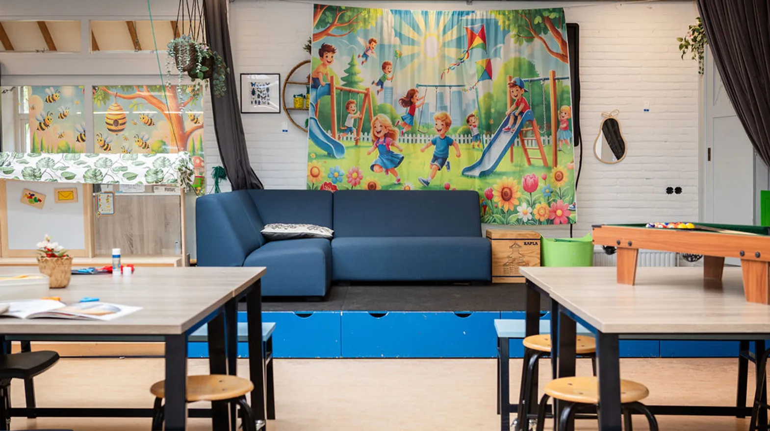 Binnenruimte van BSO De Krullevaar, Kind&co ludens