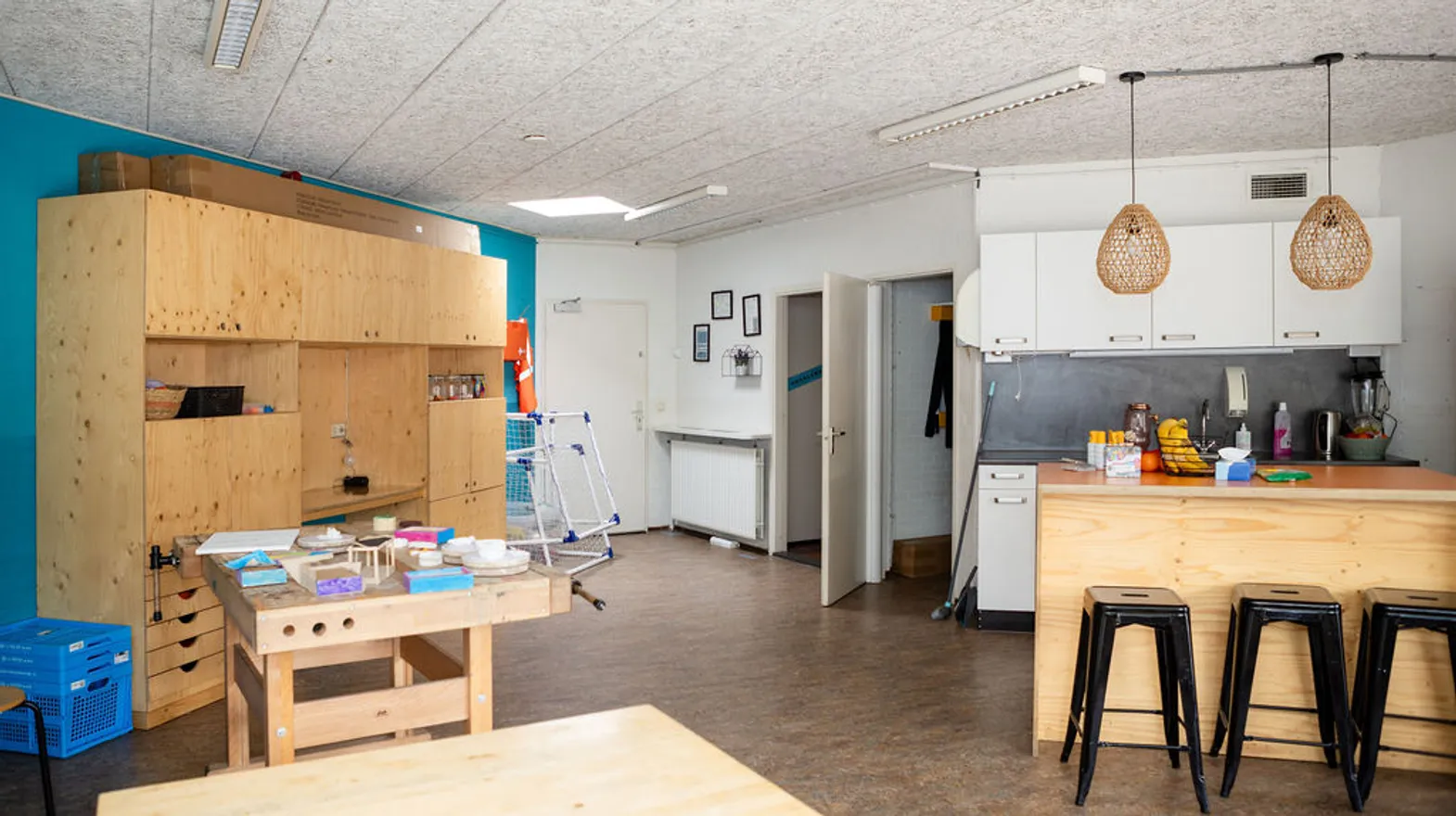 De groepsruimte van buitenschoolse opvang Strandlopers bij kinderopvang Kind&co Ludens