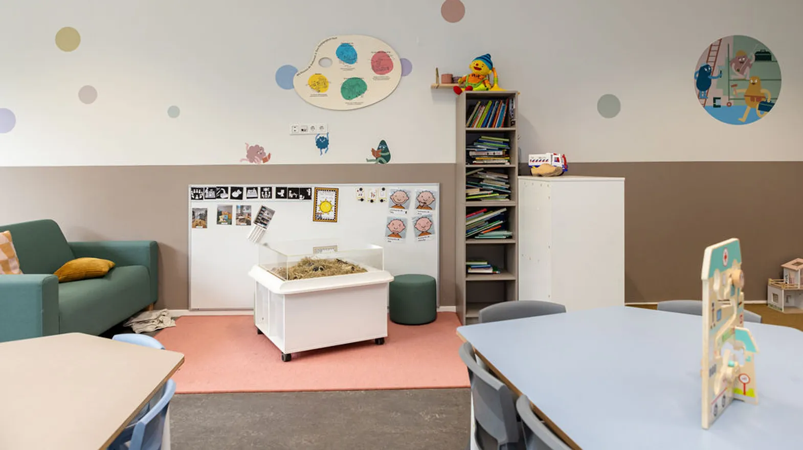 De groepsruimte van peuteropvang Teun bij kinderopvang Kind&co Ludens