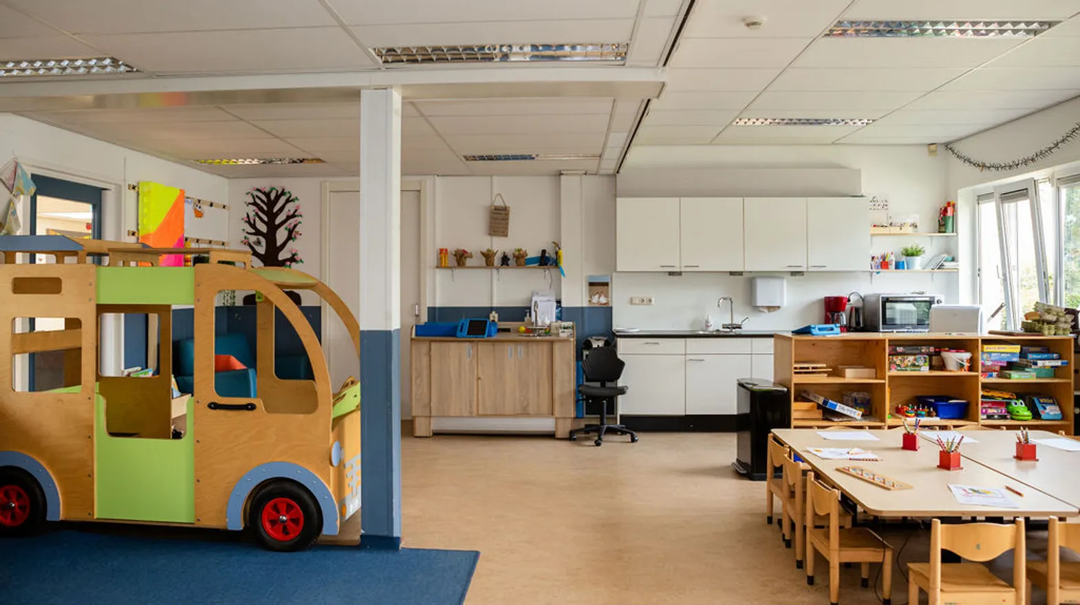 Binnenruimte BSO Op en Top Maarssen Kind&co ludens