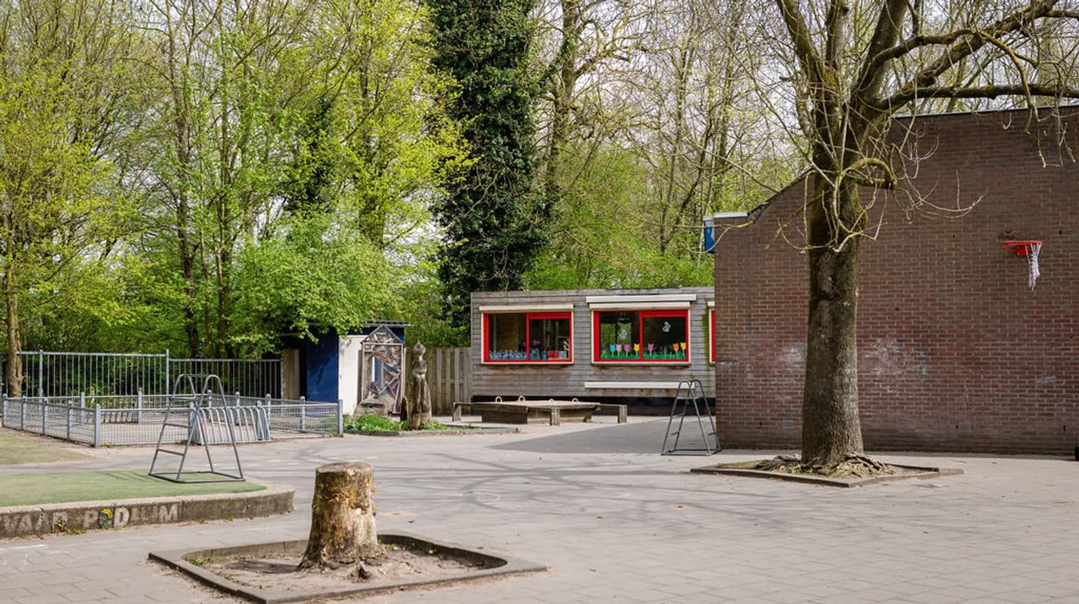 Buitenruimte van BSO De Krullevaar, Kind&co ludens