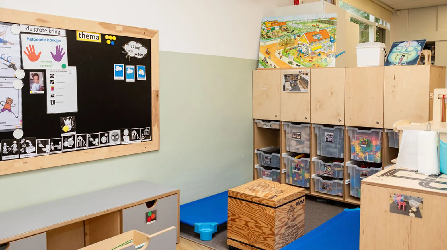 De groepsruimte van PO Warmoes, kinderopvang Kind&co Ludens