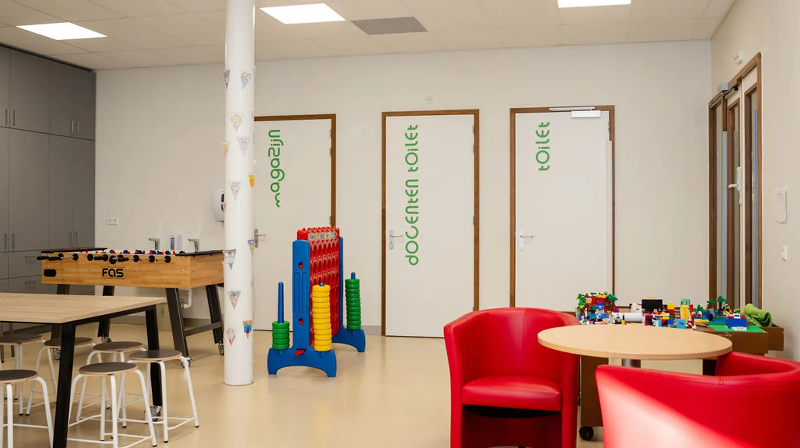 Binnenruimte van BSO Avonturijn in Mijdrecht Kind&co ludens