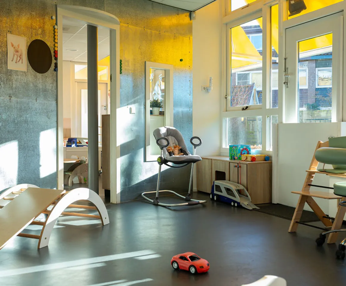 Speelruimte bij KDV Weesp Hummeloord van kinderopvang Kind&co ludens