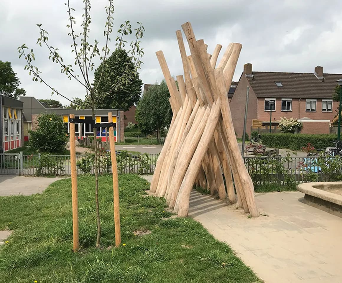 De tuin van buitenschoolse opvang De Breeeje, Kind&co ludens