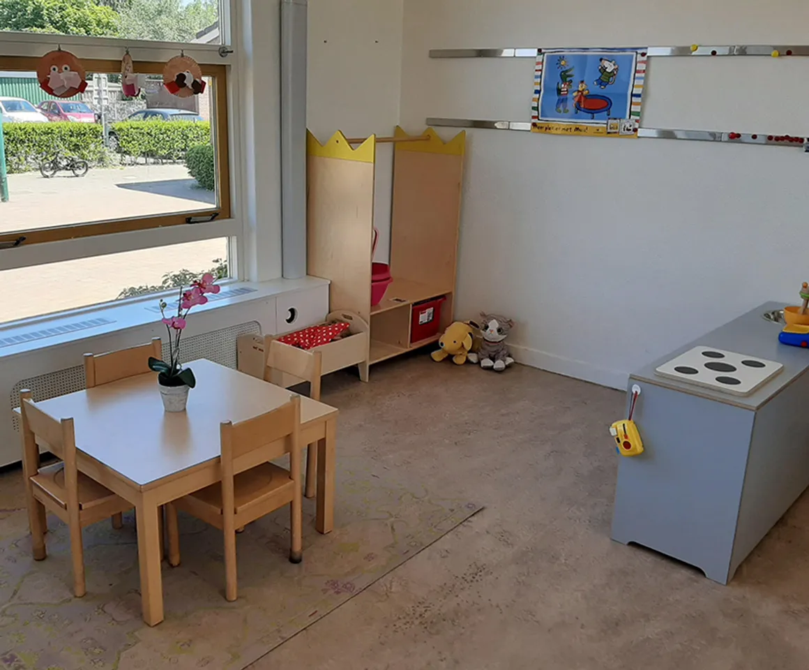 Groepsruimte bij BSO Zegveld van kinderopvang Kind&co ludens