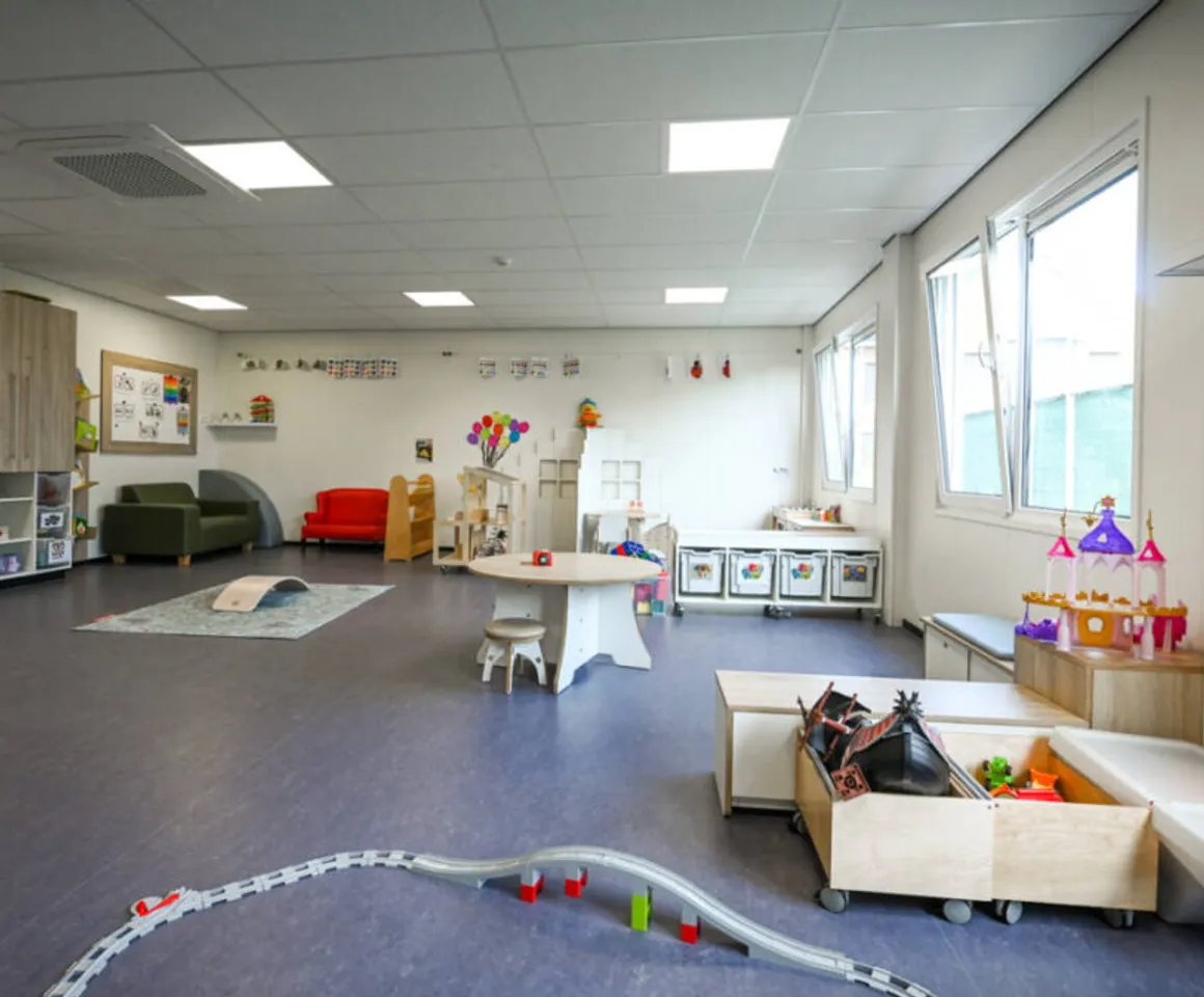 De groepsruimte van buitenschoolse opvang Weespersluis, Kind&co ludens