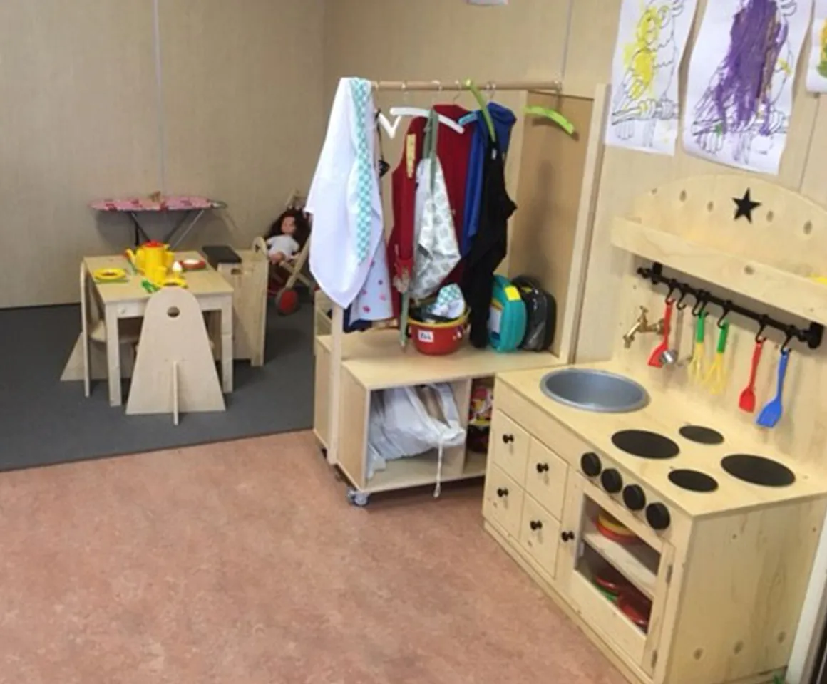 De groepsruimte van peuteropvang de Bron, kinderopvang Kind&co Ludens